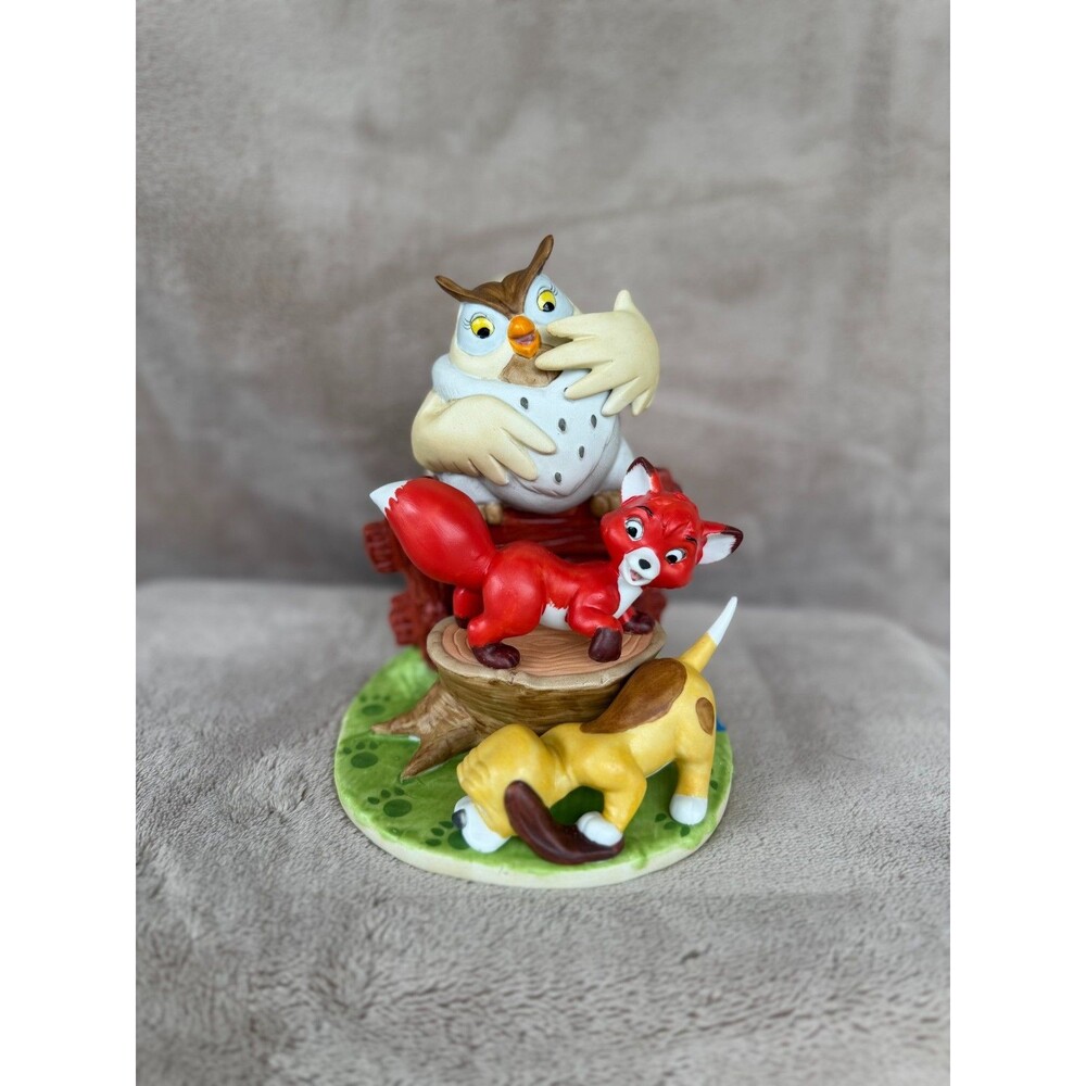 Vintage Disney Collection Fox and the Hound Figurine Magic Memories NIB Ltd Ed